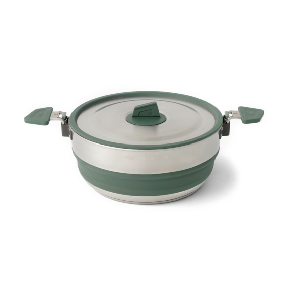 Sea To Summit Detour Stainless Steel Collapsible Pot 3L i gruppen Outdoor / Friluftskök & Redskap / Kastruller & Stekpannor / Kastruller hos Sportfiskeprylar.se (ACK026021-402002)