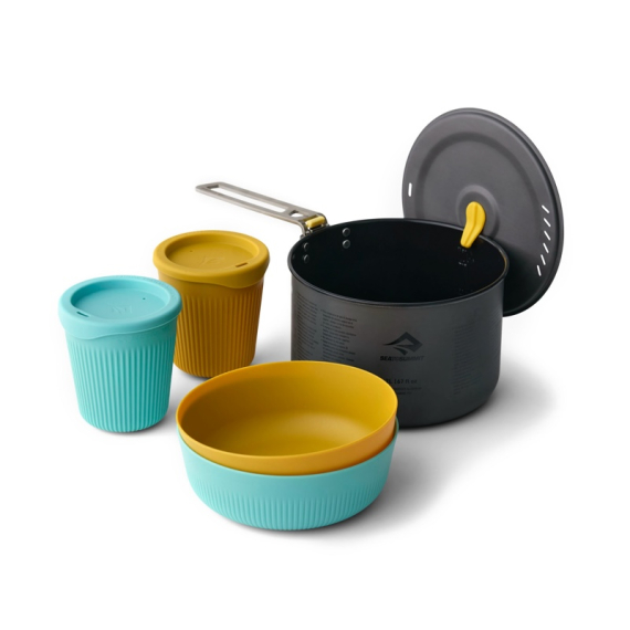Sea To Summit Frontier UL One Pot Cook Set 2L, 5pcs i gruppen Outdoor / Friluftskök & Redskap / Kastruller & Stekpannor / Kastruller hos Sportfiskeprylar.se (ACK027031-122102)