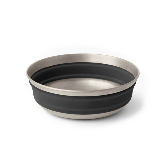 Sea To Summit Detour Stainless Steel Collapsible Bowl M Black i gruppen Outdoor / Friluftskök & Redskap / Tallrikar & Skålar / Skålar hos Sportfiskeprylar.se (ACK039011-050101)