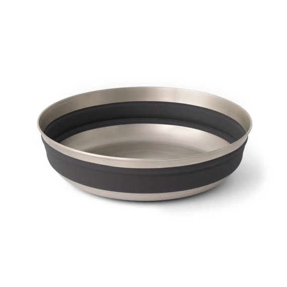 Sea To Summit Detour Stainless Steel Collapsible Bowl L Black i gruppen Outdoor / Friluftskök & Redskap / Tallrikar & Skålar / Skålar hos Sportfiskeprylar.se (ACK039011-060105)
