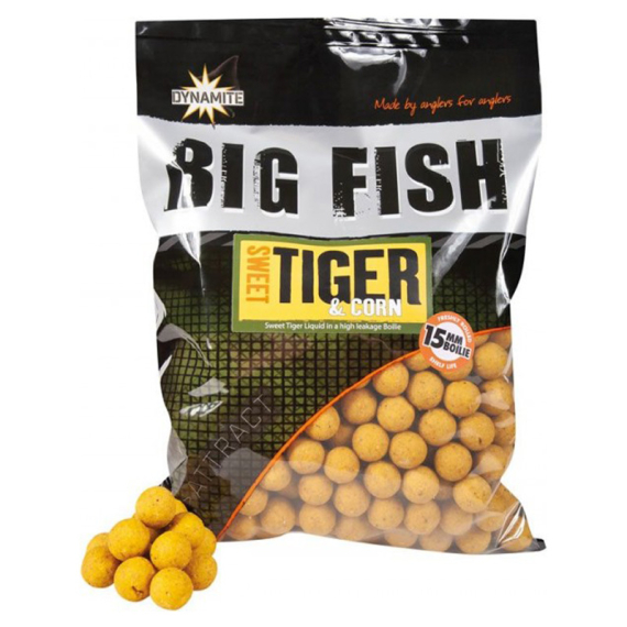Dynamite Baits Big Fish Sweet Tiger & Corn Boilies 1,8kg i gruppen Fiskedrag / Boilies, Krokbeten & Mäsk / Boilies hos Sportfiskeprylar.se (ADY041521r)