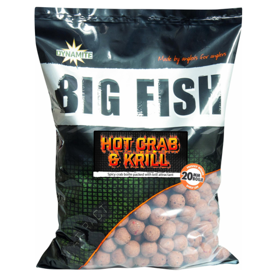 Dynamite Baits Big Fish Hot Crab & Krill Boilies 1,8kg i gruppen Fiskedrag / Boilies, Krokbeten & Mäsk / Boilies hos Sportfiskeprylar.se (ADY041642r)