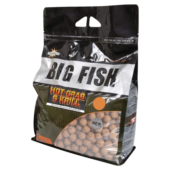 Dynamite Baits Big Fish Hot Crab & Krill Boilies 5kg i gruppen Fiskedrag / Boilies, Krokbeten & Mäsk / Boilies hos Sportfiskeprylar.se (ADY041644r)