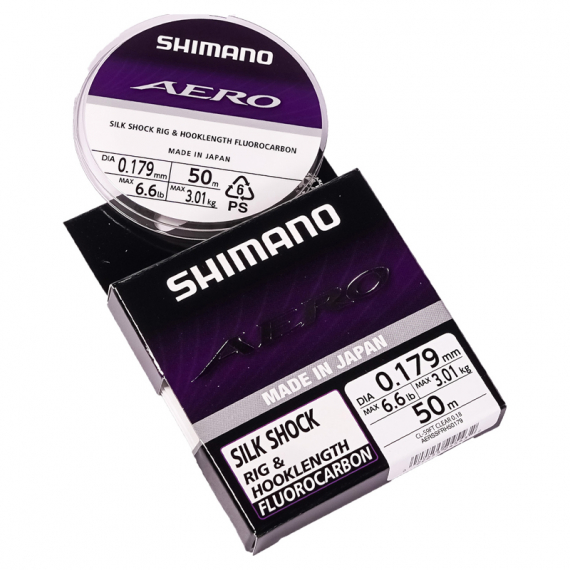 Shimano Line Aero Slick Shock Fluo LD Grey i gruppen Krok & Småplock / Tafsar & Tafsmaterial / Tafsmaterial / Tafsmaterial Fluorocarbon hos Sportfiskeprylar.se (AERSSFRH50195r)