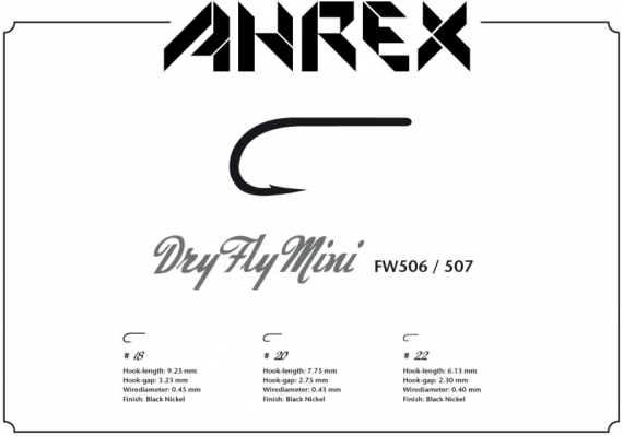 Ahrex FW506 - Dry Fly Mini #18 i gruppen Krok & Småplock / Krok / Flugbindningskrok hos Sportfiskeprylar.se (AFW506-18)