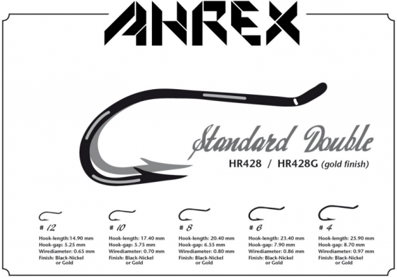 Ahrex HR428 - Tying Double #12 i gruppen Krok & Småplock / Krok / Flugbindningskrok hos Sportfiskeprylar.se (AHR428-12)