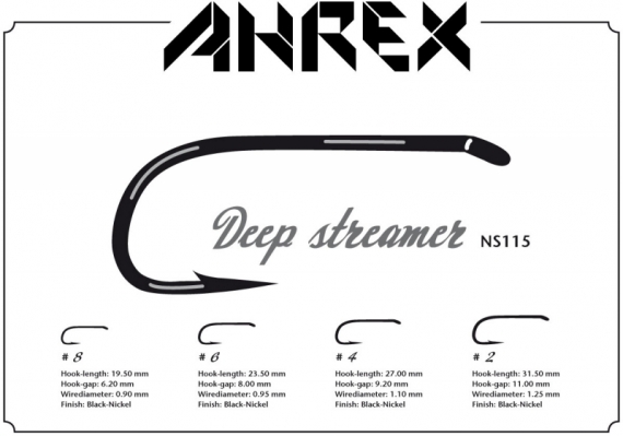 Ahrex NS115 - Deep Streamer D/E i gruppen Krok & Småplock / Krok / Flugbindningskrok hos Sportfiskeprylar.se (ANS115-8r)