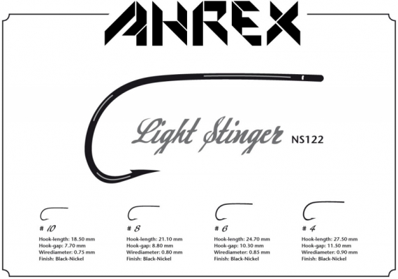 Ahrex NS122 - Light Stinger #10 i gruppen Krok & Småplock / Krok / Flugbindningskrok hos Sportfiskeprylar.se (ANS122-10)