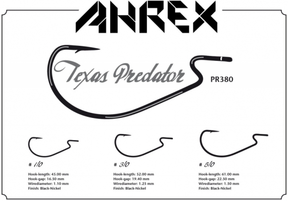Ahrex PR380 - Texas Predator #3/0 i gruppen Krok & Småplock / Krok / Flugbindningskrok hos Sportfiskeprylar.se (APR380-3_0)