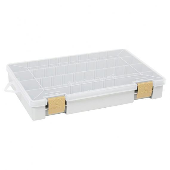 Westin W3 Tackle Box 27,5x18,5x4,5cm Grey/Clear i gruppen Förvaring / Boxar & Lådor / Betesboxar hos Sportfiskeprylar.se (B02-706-027)