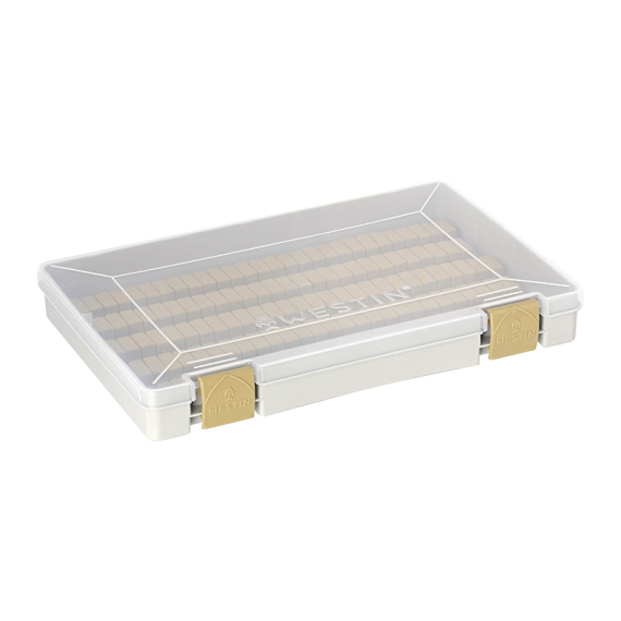 Westin W3 Jig Box (135 Slots) 27,4X18X4cm M Grey/Clear i gruppen Förvaring / Boxar & Lådor / Betesboxar hos Sportfiskeprylar.se (B12-M-706)