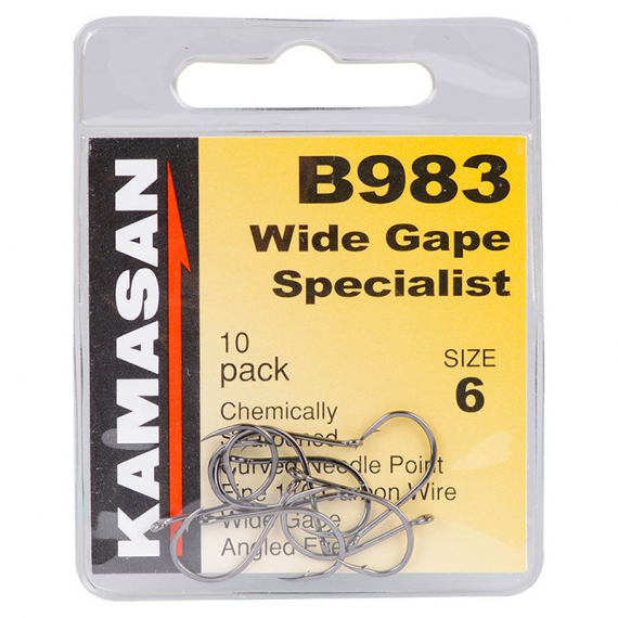 Kamasan B983 - Wide Gape Specialist i gruppen Krok & Småplock / Krok / Specimenkrok hos Sportfiskeprylar.se (B983-16r)