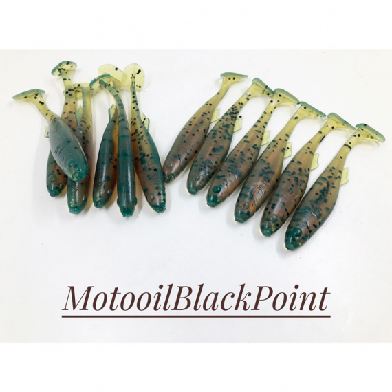 Boni Baits Mini Happy 8,5cm (Bulk) - Motoroil Black Point i gruppen Fiskedrag / Handgjorda Beten hos Sportfiskeprylar.se (BBMH2)