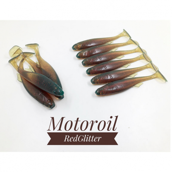 Boni Baits Mini Happy 8,5cm (Bulk) - Motoroil Red Glitter i gruppen Fiskedrag / Handgjorda Beten hos Sportfiskeprylar.se (BBMH8)