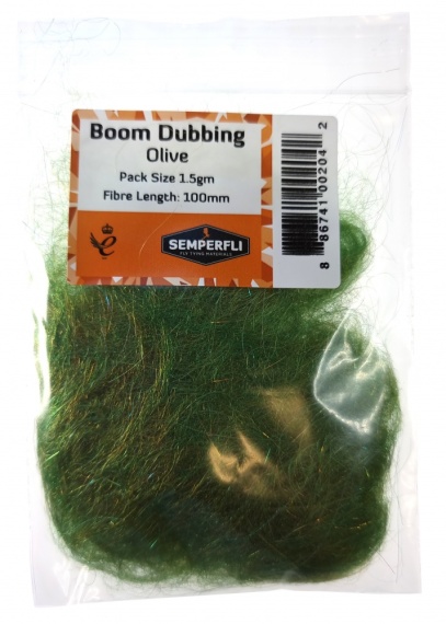Semperfli Boom Dubbing - Olive i gruppen Krok & Småplock / Flugbindning / Flugbindningsmaterial / Dubbing hos Sportfiskeprylar.se (BBOM100OLV)