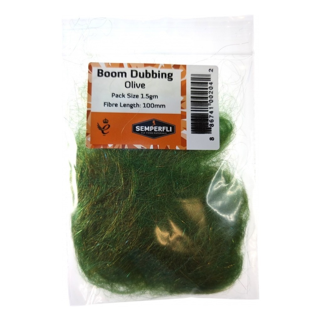 Semperfli Boom Dubbing - Olive i gruppen Krok & Småplock / Flugbindning / Flugbindningsmaterial / Dubbing hos Sportfiskeprylar.se (BBOM100OLV)