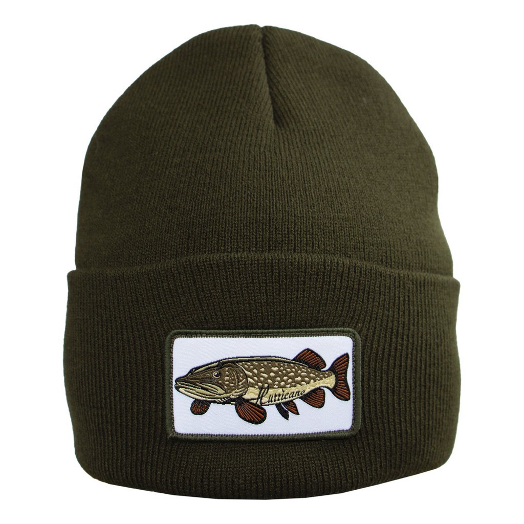 Hurricane Beanie Pike Patch Green i gruppen Kläder & Skor / Kepsar & Huvudbonader / Mössor hos Sportfiskeprylar.se (BEA01)