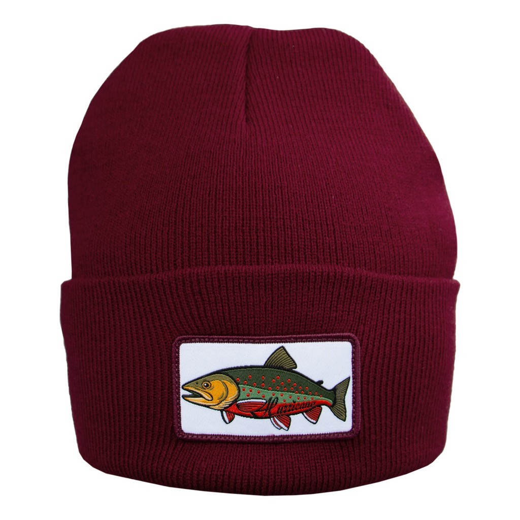 Hurricane Beanie Char Patch Red i gruppen Kläder & Skor / Kepsar & Huvudbonader / Mössor hos Sportfiskeprylar.se (BEA02)
