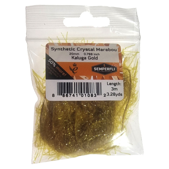Semperfli Synthetic Crystal Marabou 20mm - Copper Brown i gruppen Krok & Småplock / Flugbindning / Flugbindningsmaterial / Garn & Chenille hos Sportfiskeprylar.se (BMAR100CPB)