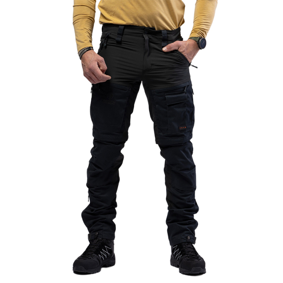 Beyond Nordic BN002 v2 M\'s Zip-Off Hiking Pants Black i gruppen Kläder & Skor / Kläder / Byxor / Friluftsbyxor hos Sportfiskeprylar.se (BN002-V2-M-BLACK-Lr)