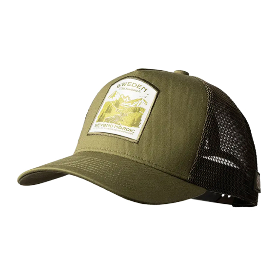 Beyond Nordic BN215 Wild Scandinavia Trucker Cap W-Iguana Green i gruppen Kläder & Skor / Kepsar & Huvudbonader / Kepsar / Truckerkepsar hos Sportfiskeprylar.se (BN215-W-IGUANA-OS)