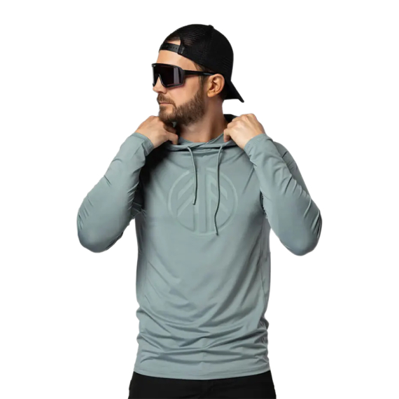 Beyond Nordic BN220 M\'s LS Sunblock Hoodie Green Milieu i gruppen Kläder & Skor / Kläder / Tröjor / Hoodies hos Sportfiskeprylar.se (BN220-M-GREEN-Lr)