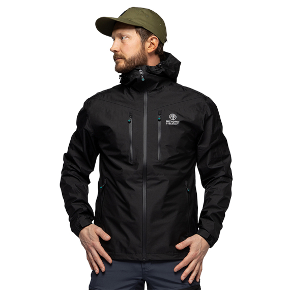 Beyond Nordic BN301 v2 M\'s 3L Lightweight Shell Jacket Onyx Black i gruppen Kläder & Skor / Kläder / Jackor / Skaljackor hos Sportfiskeprylar.se (BN301-V2-M-BLACK-Lr)