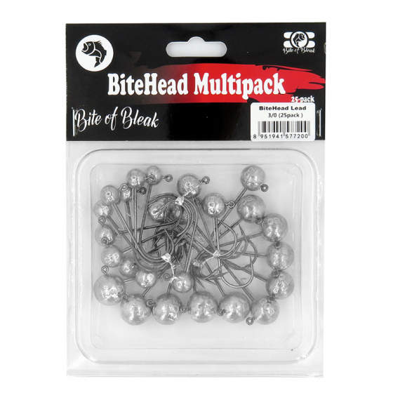 Bite Of Bleak Bitehead Mix Multi-pack (25-Pack) - 3/0 i gruppen Krok & Småplock / Jiggskallar / Runda Jiggskallar hos Sportfiskeprylar.se (BOB-00-0630)