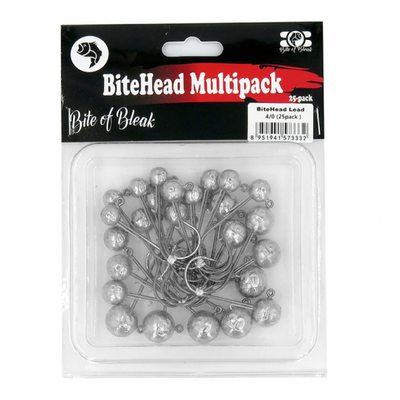 Bite Of Bleak Bitehead Mix Multi-pack (25-Pack) - 4/0 i gruppen Krok & Småplock / Jiggskallar / Runda Jiggskallar hos Sportfiskeprylar.se (BOB-00-0631)