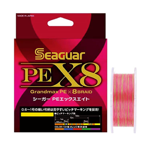 Seaguar PE X8 Grandmax 200m Multicolor i gruppen Fiskelinor / Flätlinor & Superlinor hos Sportfiskeprylar.se (BOB-00-SEAGUAR-00-0028r)