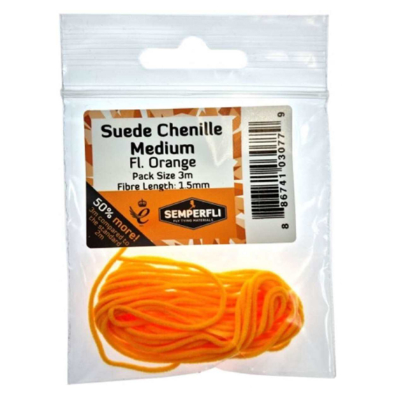 Semperfli Suede Chenille 1.5mm Medium - Fl Orange i gruppen Krok & Småplock / Flugbindning / Flugbindningsmaterial / Garn & Chenille hos Sportfiskeprylar.se (BSC2003FOR)