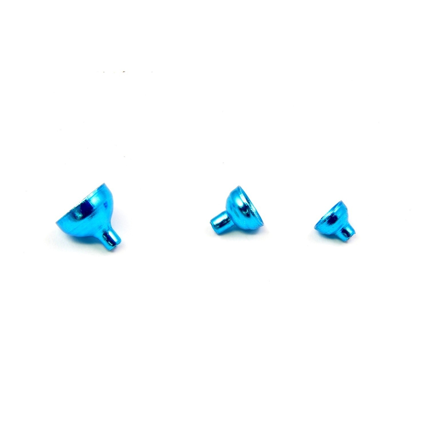Frödin Fits Brass Turbo Tubes - Blue Met S - Krok - Småplock - Flugbindning - Flugbindningsmaterial - Förtyngning
