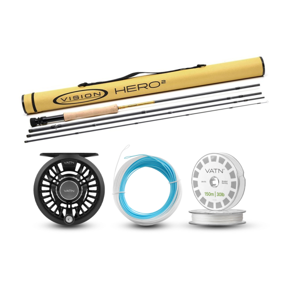 Vision Seatrout HERO² Coastal+ Flugset - 9\' #6 i gruppen Fiskeset / Flugfiskeset / Flugfiskeset Enhands hos Sportfiskeprylar.se (BUNDLEVHII49062026COASTAL)