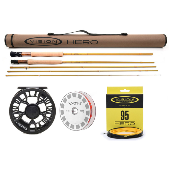 Vision Hero Flugset # 4 8\' i gruppen Fiskemetoder / Flugfiske / Flugfiskeset hos Sportfiskeprylar.se (BUNDLE_VHE4804P)