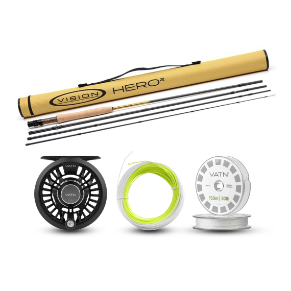 Vision Trout HERO² Allround Taper+ Flugset - 9\' #5 i gruppen Fiskeset / Flugfiskeset / Flugfiskeset Enhands hos Sportfiskeprylar.se (BUNDLE_VHII4905_2026_ART)