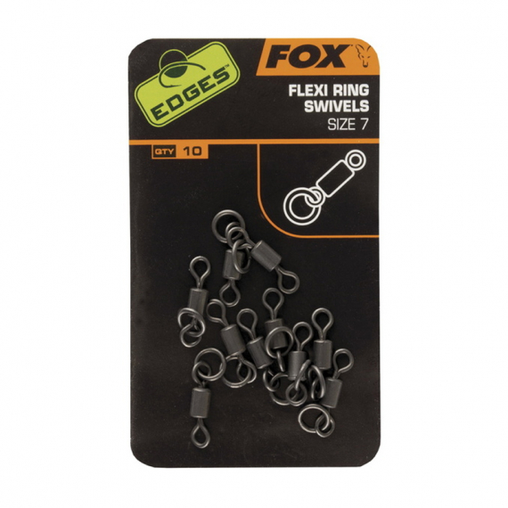 Fox Edges Flexi Ring Swivel Size 7 10-pack i gruppen Krok & Småplock / Riggtillbehör / Rig Rings hos Sportfiskeprylar.se (CAC528)