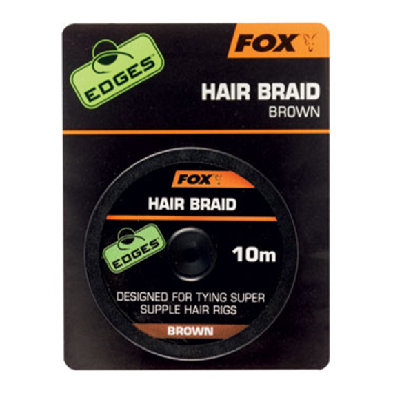 Fox Edges Hair Braid brown 10-pack i gruppen Krok & Småplock / Riggtillbehör / Övriga Riggtillbehör hos Sportfiskeprylar.se (CAC565)