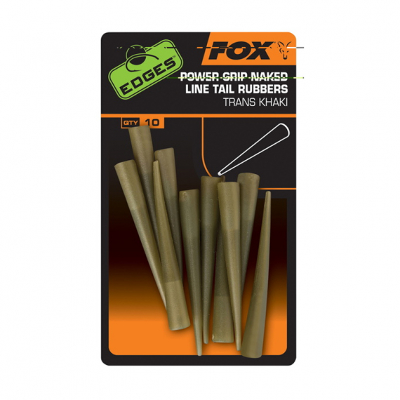 Fox Power Grip Naked Line Tail Rubbers Size 7, 10-pack i gruppen Krok & Småplock / Riggtillbehör / Krympslang & Sleeves hos Sportfiskeprylar.se (CAC686)