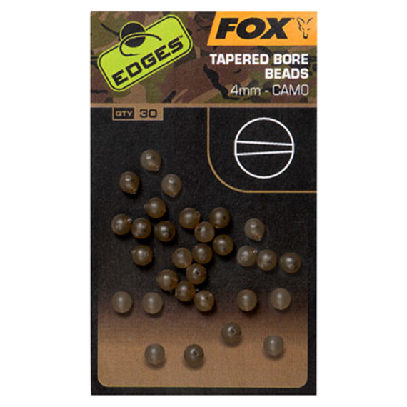 Fox Edges Camo Tapered Bore Bead 30pcs i gruppen Krok & Småplock / Riggtillbehör / Krympslang & Sleeves hos Sportfiskeprylar.se (CAC769r)