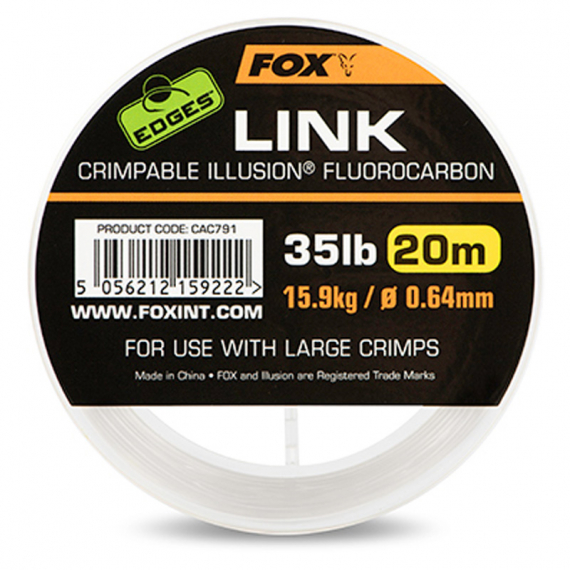 Fox Edges Link Illusion Fluorocarbon i gruppen Krok & Småplock / Tafsar & Tafsmaterial / Tafsmaterial / Tafsmaterial Fluorocarbon hos Sportfiskeprylar.se (CAC789r)
