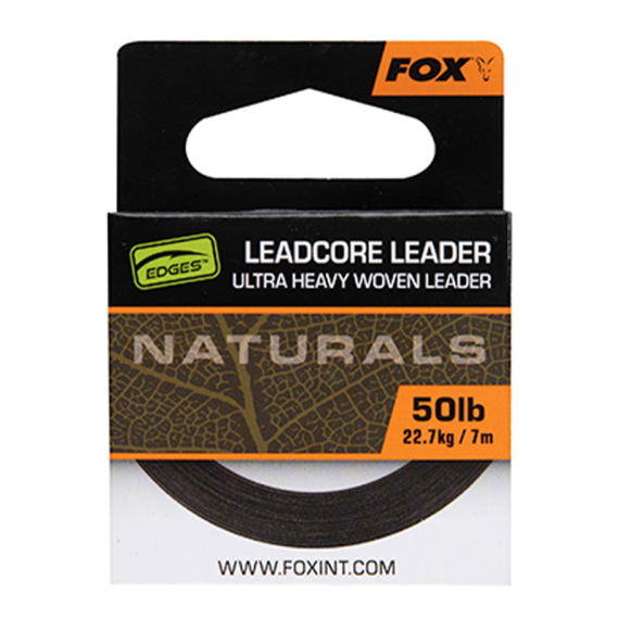 Fox Edges Naturals Leadcore Leader i gruppen Krok & Småplock / Tafsar & Tafsmaterial / Tafsmaterial / Leadcore hos Sportfiskeprylar.se (CAC821r)