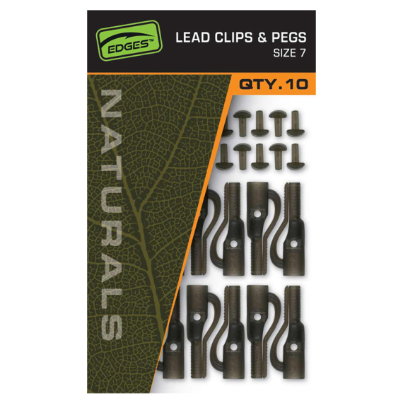 Fox Naturals Lead Clips & Pegs - Size 7 i gruppen Krok & Småplock / Riggtillbehör / Lead Clips hos Sportfiskeprylar.se (CAC829)