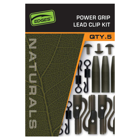 Fox Edges Naturals Power Grip Lead Clip Kit i gruppen Krok & Småplock / Riggtillbehör / Lead Clips hos Sportfiskeprylar.se (CAC843)
