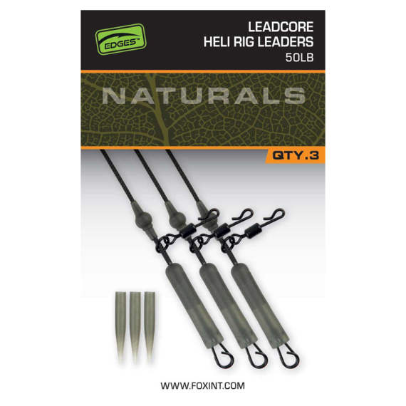 Fox Naturals Leadcore Heli Rig Leaders i gruppen Krok & Småplock / Riggtillbehör / Lead Clips hos Sportfiskeprylar.se (CAC853)