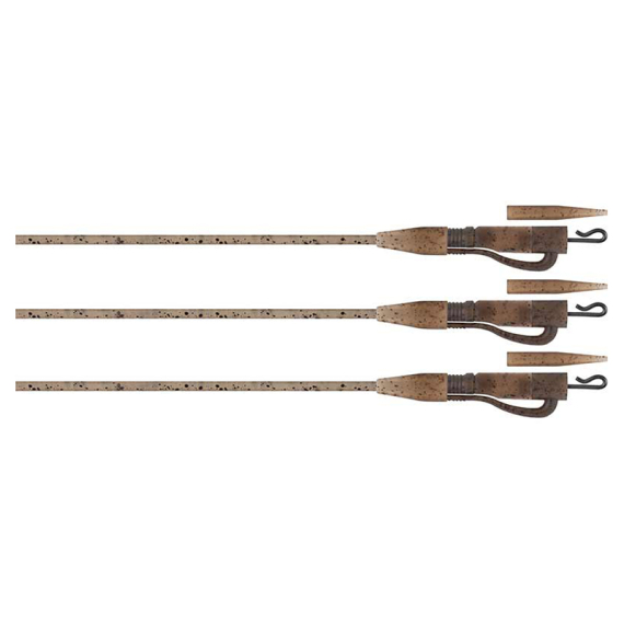 Fox Edges Naturals Tubing Leadclip Ready Rigs Size 7 3pcs i gruppen Krok & Småplock / Riggtillbehör / Övriga Riggtillbehör hos Sportfiskeprylar.se (CAC917)