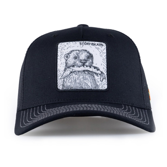 SQRTN Storfiskarn Trucker Cap Black i gruppen Kläder & Skor / Kepsar & Huvudbonader / Kepsar / Truckerkepsar hos Sportfiskeprylar.se (CAP-292-OSFA)