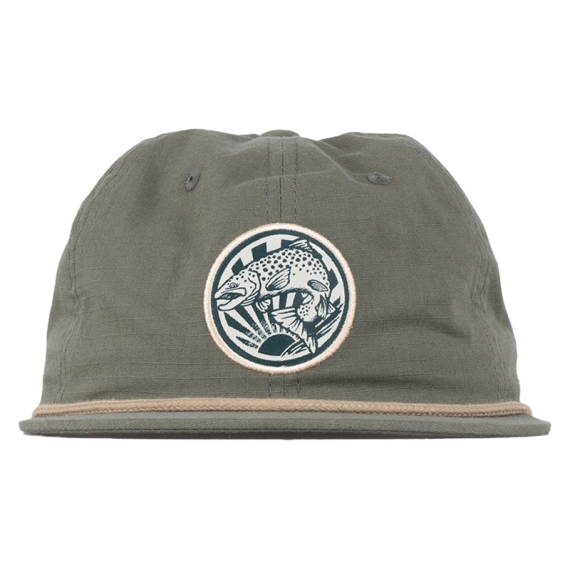 SQRTN Trout 6-Panel Cap Olive i gruppen Kläder & Skor / Kepsar & Huvudbonader / Kepsar / Dad Caps hos Sportfiskeprylar.se (CAP-341-OSFA)