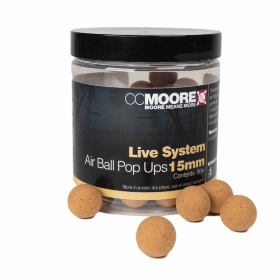 CC Moore Live System Air Ball Pop Ups i gruppen Fiskedrag / Boilies, Krokbeten & Mäsk / Popups & Wafters hos Sportfiskeprylar.se (CCM-90495r)