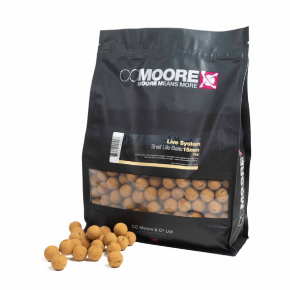 CC Moore Live System Boilies - 1kg i gruppen Fiskedrag / Boilies, Krokbeten & Mäsk / Boilies hos Sportfiskeprylar.se (CCM-95418r)