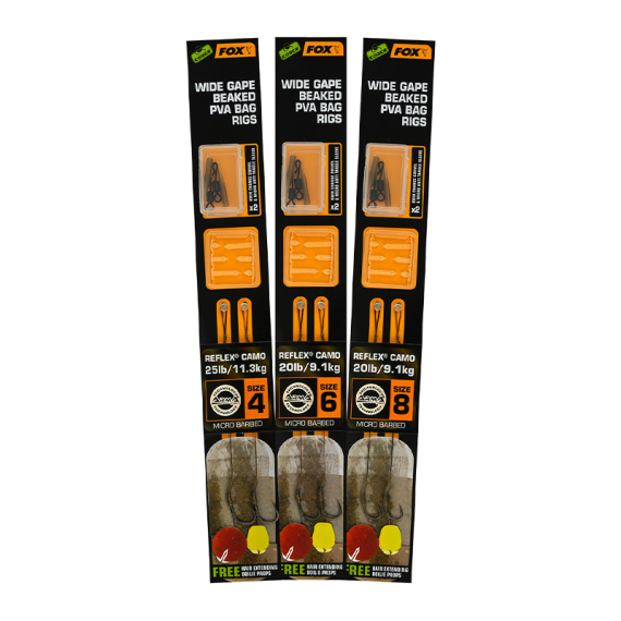 Fox Edges Wide Gape Beaked PVA Ready Rigs i gruppen Krok & Småplock / Färdiga Riggar hos Sportfiskeprylar.se (CCR172r)